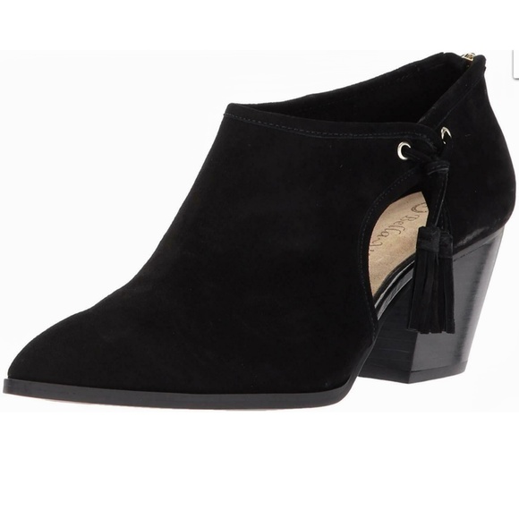 Bella Vita Eli Suede Black Leather Boots Heels - Picture 4 of 12